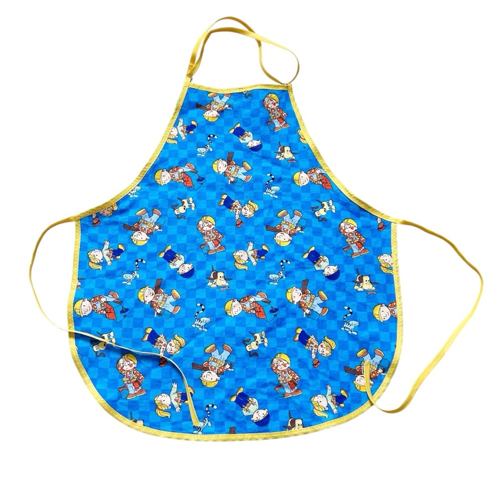 Vintage Vibrant Bob the Builder Paint Smock/Apron Adjustable
